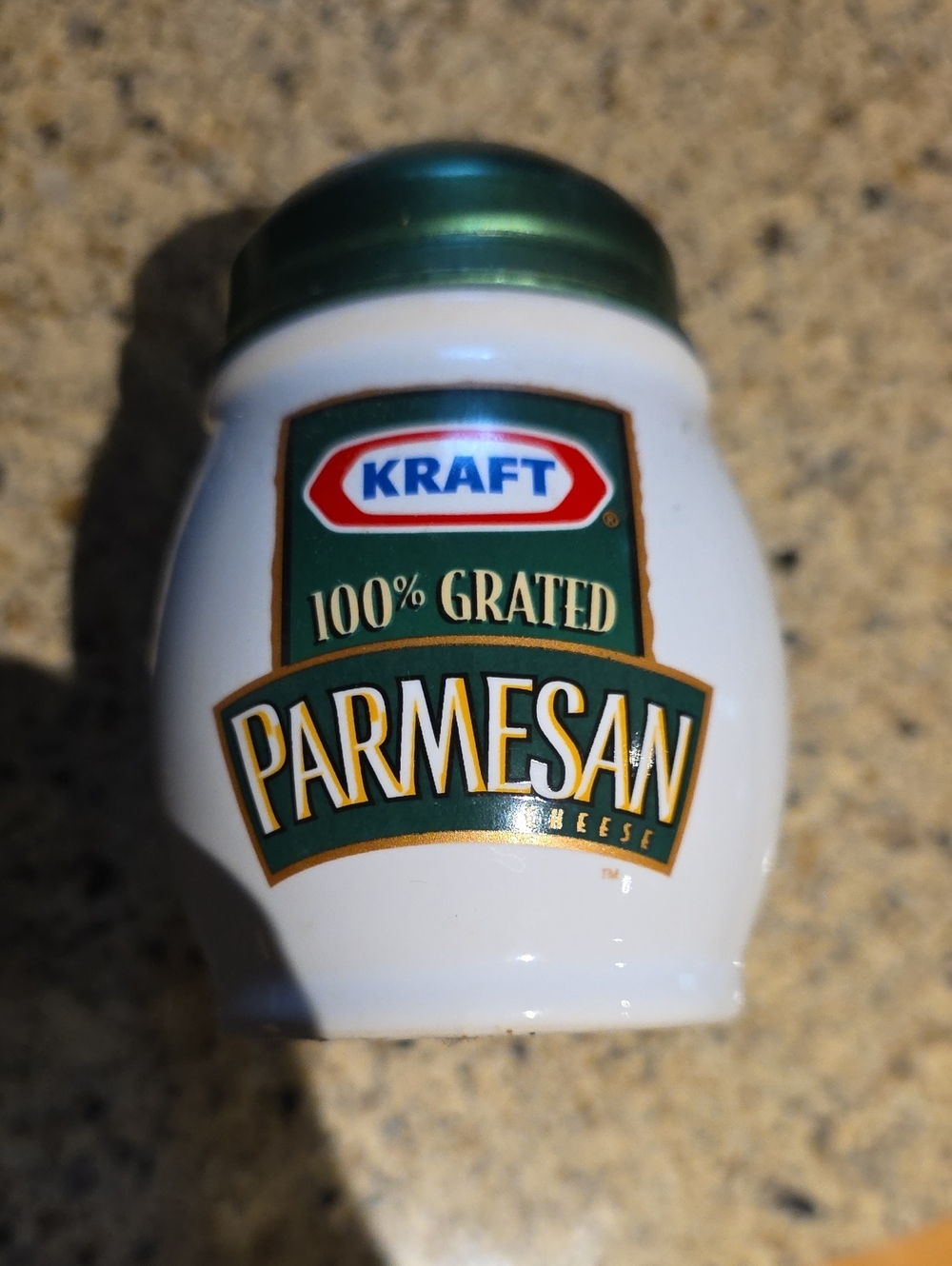 White and Green Parmesan Cheese Shaker - Decorative Home Accent